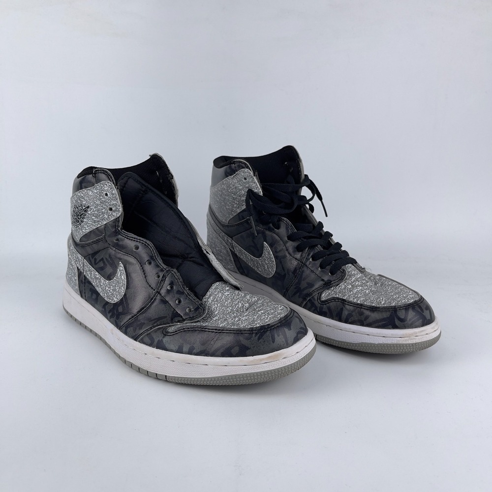 Nike Air Jordan 1 Retro High OG Rebellionaire Sneakers Mens 11 Black 555088-036
